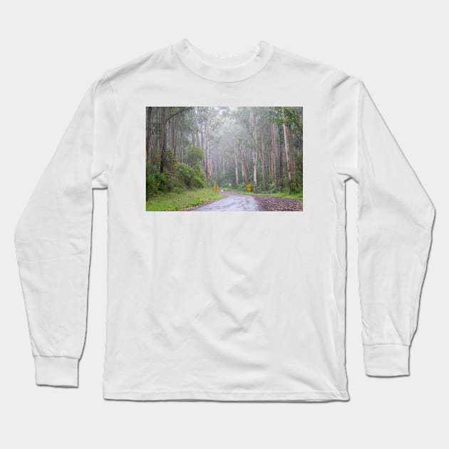 Foggy Great Ocean Road, Australia. Long Sleeve T-Shirt by sma1050